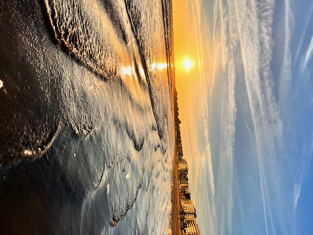Coucher de soleil sur l'océan